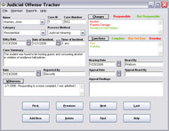 Judicial Offense Tracker screenshot